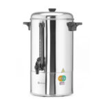 Verhuur van een 10-liter koffiepercolator bij vanBos Barneveld – Perfect voor evenementen, vergaderingen of grote bijeenkomsten. Geniet van warme, versgezette koffie in grote hoeveelheden voor jouw gasten of medewerkers