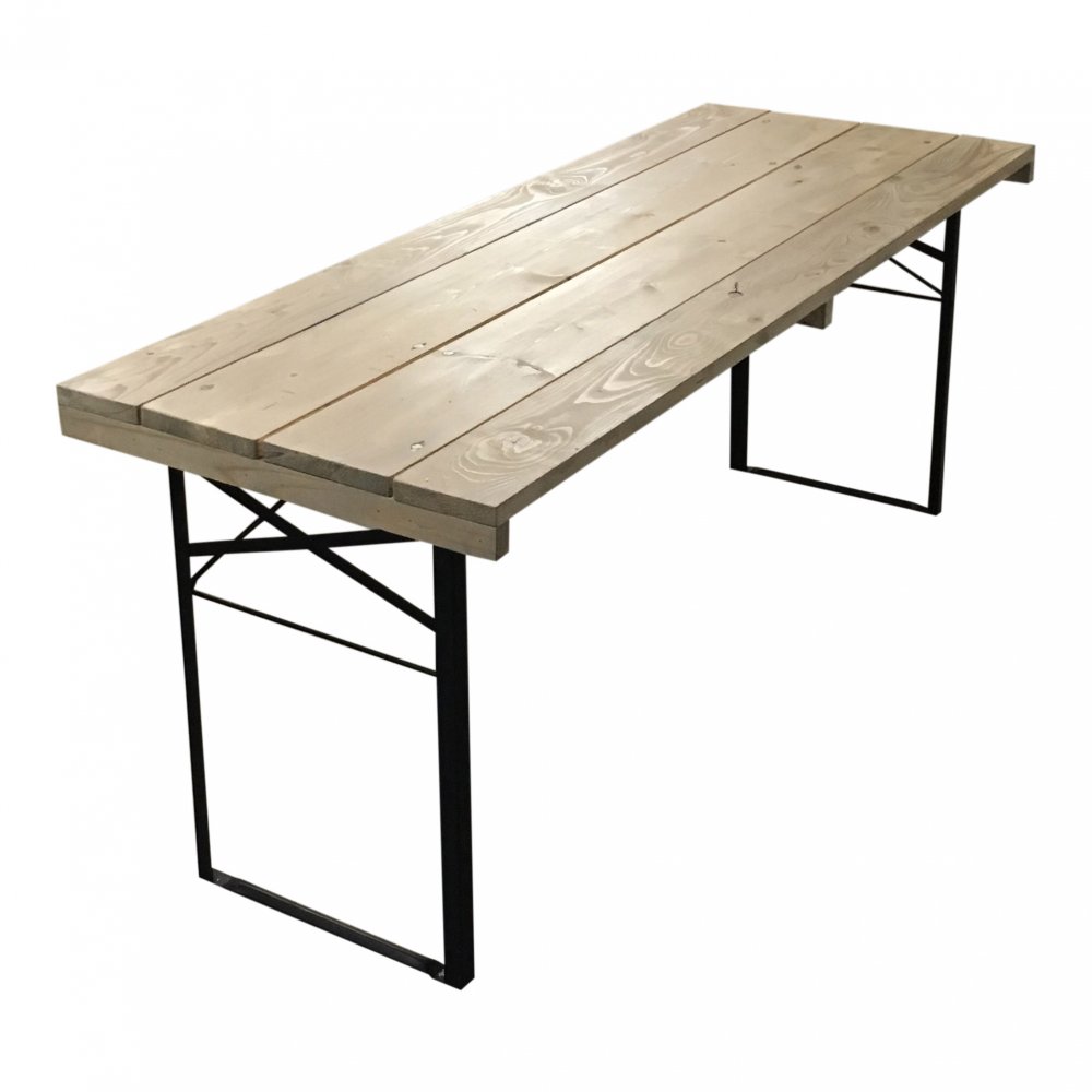Tafel steigerhout op stalen frame