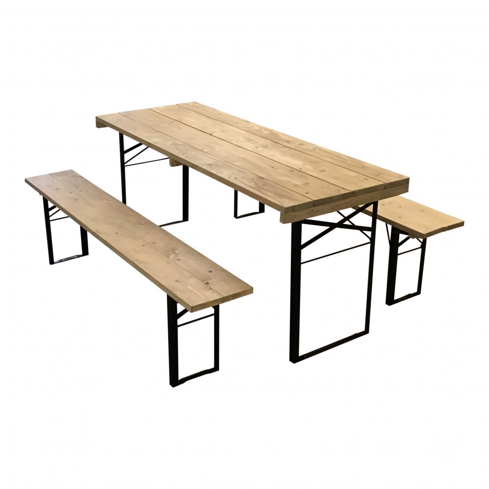 Picknick set op stalen frame