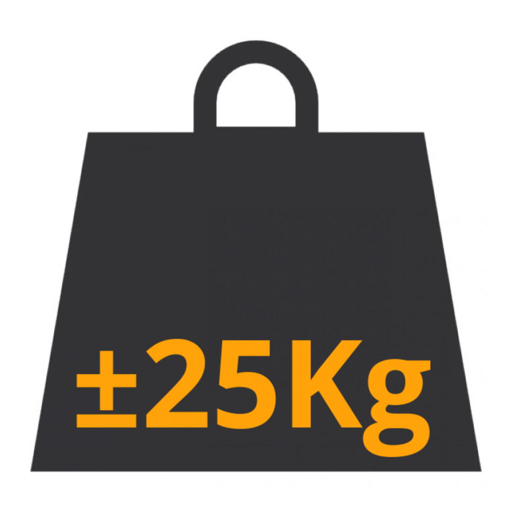 Ballastblok van 25 kg voor het verankeren van een partytent, te huur bij VanBos Barneveld