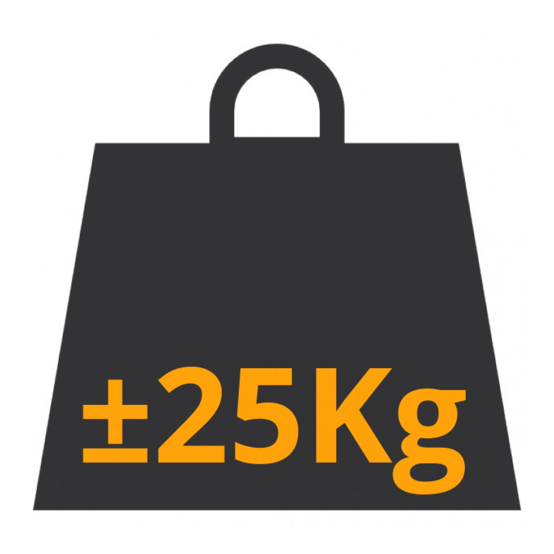 Ballastblok ± 25 kg.