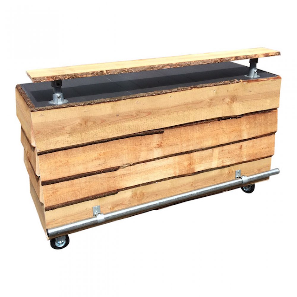 Uitgifte bar hout