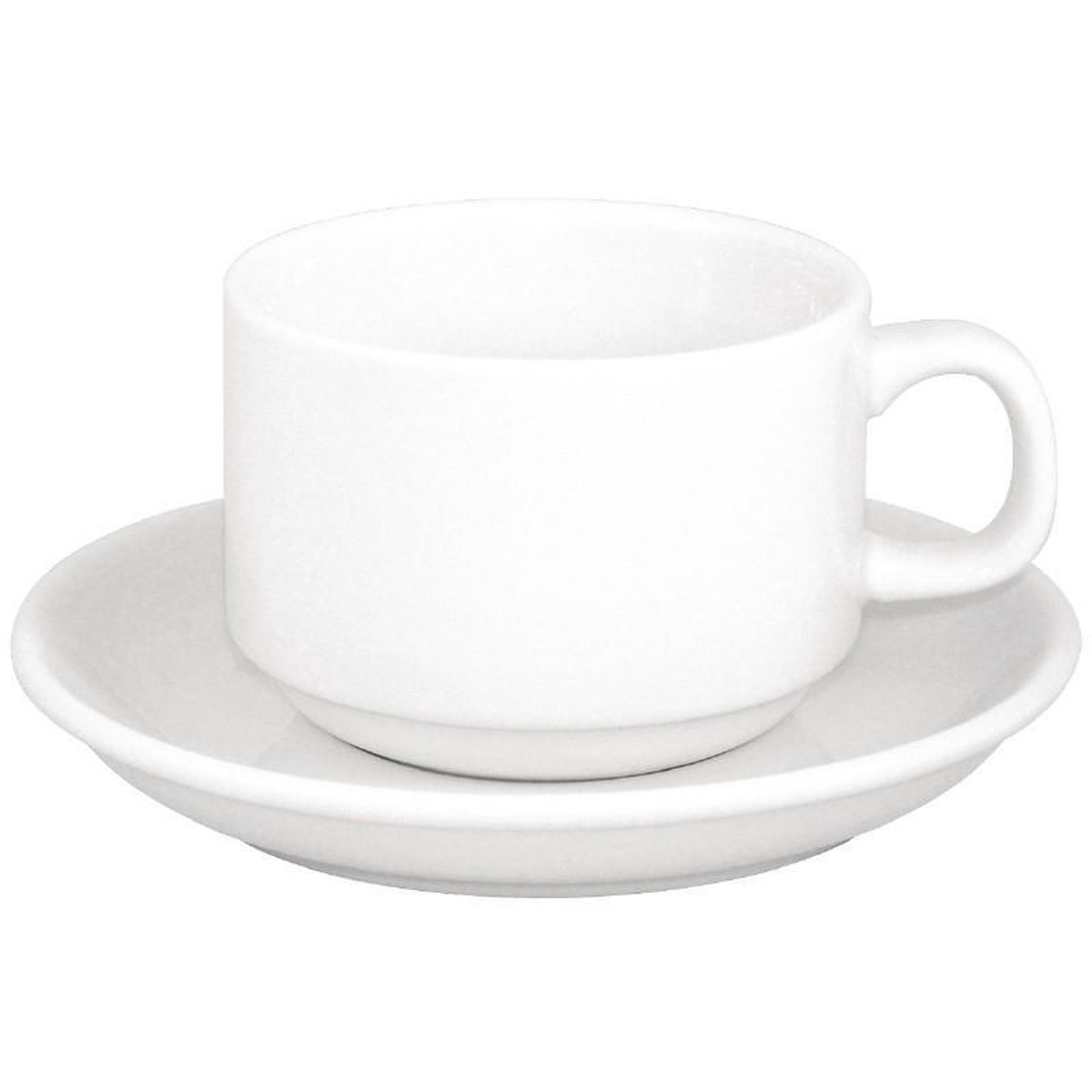 Theekop, schotel, lepel 25 st.