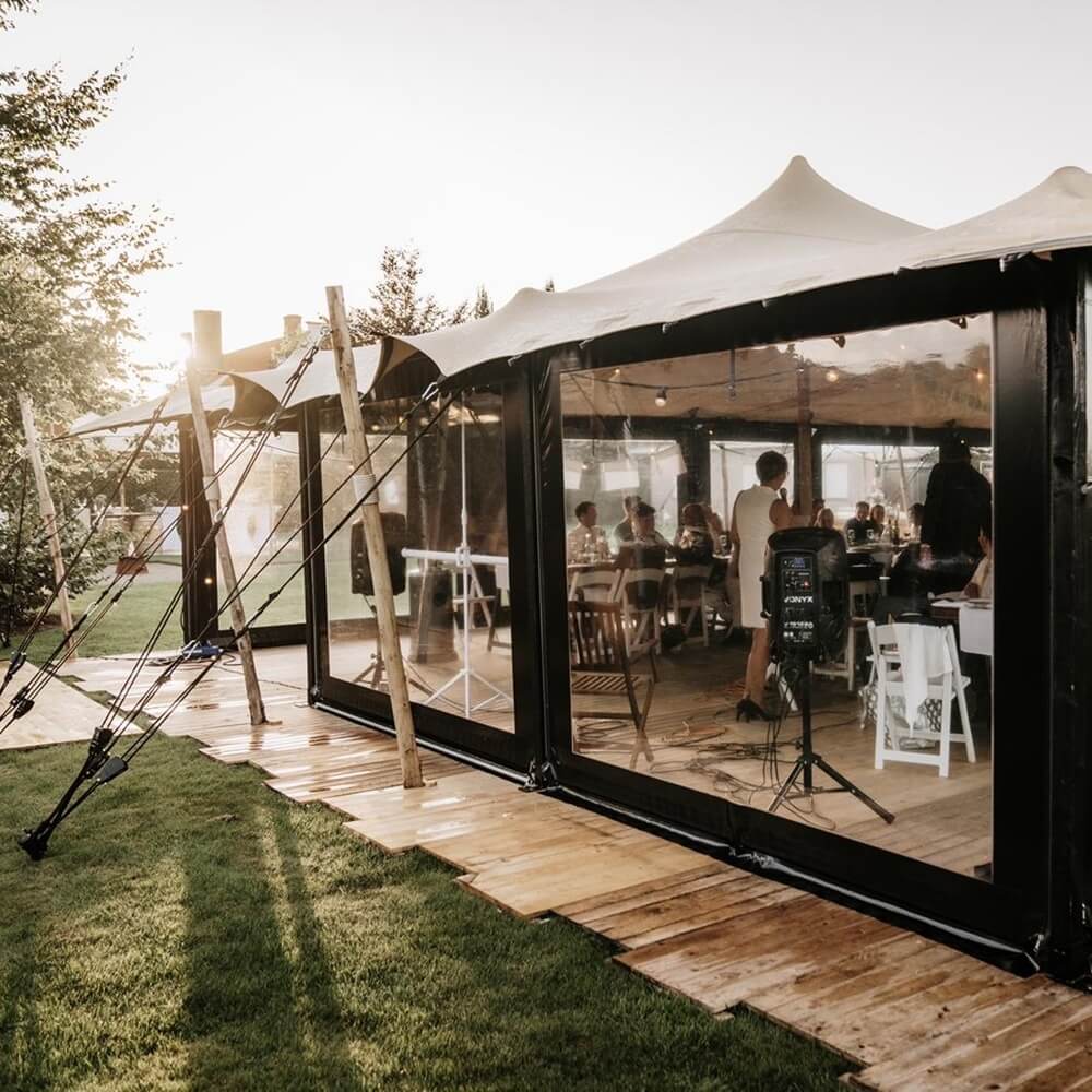 Stretchtent zijwanden per meter